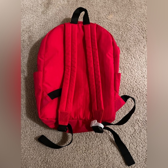 New BAGGU Large Nylon Backpack Red - Picture 5 of 6